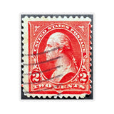 Red Two Cents Stamp Sticker