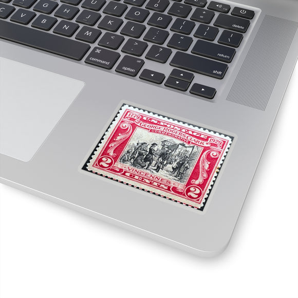 George Rogers Clark Stamp Sticker
