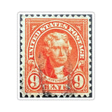 Jefferson Orange Stamp Sticker