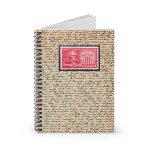 Alexander Hamilton Stamp Spiral Notebook