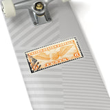 Air Mail Yellow Stamp Sticker