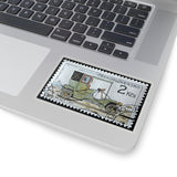 Vintage Car Stamp Sticker