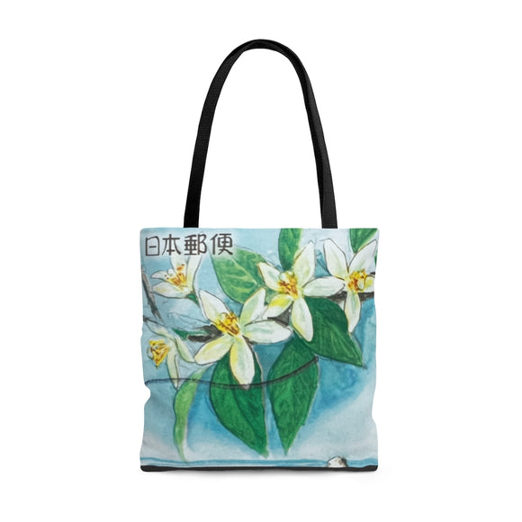 Japanese Flower & Coast Tote Bag