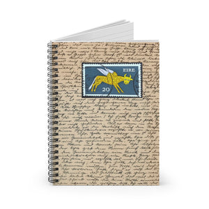 Irish Cow Stamp Spiral Notebook