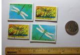 Dragonfly Recycled Postage Stamp Magnet Set #J87