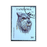 Schnauzer Dog Stamp Sticker