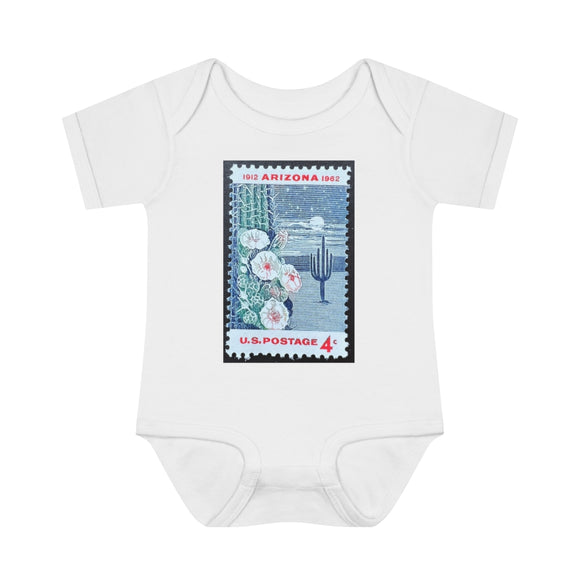 Arizona State Stamp Baby Onesie