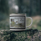 Car 1905 Stamp Enamel Mug