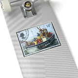 Fishing Boat Stamp Sticker