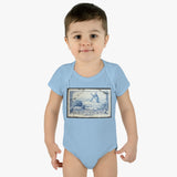 Windmill Stamp Baby Onesie