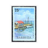 Boat Hut Stamp Sticker