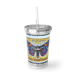 Moth Stamp Acrylic Cup