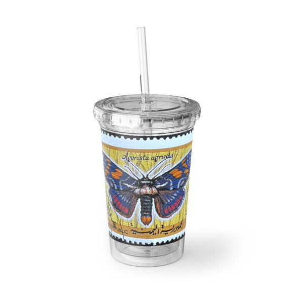 Moth Stamp Acrylic Cup
