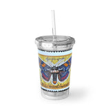 Moth Stamp Acrylic Cup
