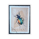 Beetle - Poland Stamp Sticker