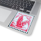 Red Eagle Stamp Sticker