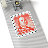 Ben Franklin Stamp Sticker