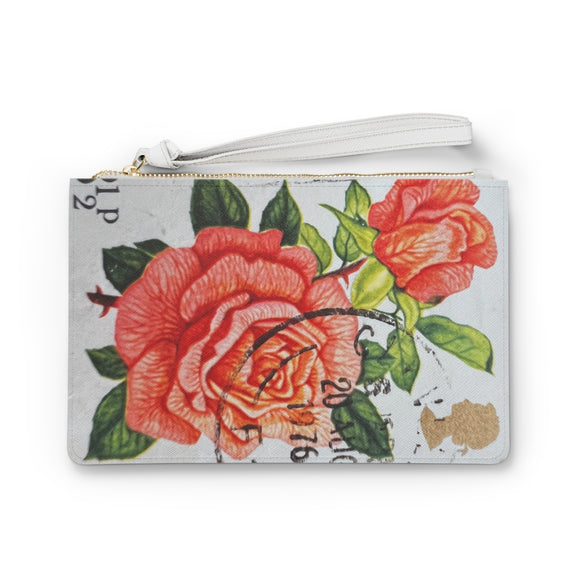 Roses 1976 Stamp Clutch Bag