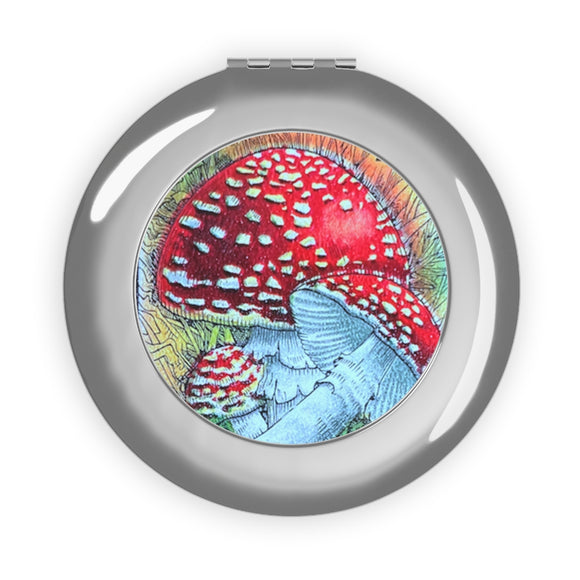 Mushroom Compact Travel Mirror