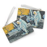 Man on the Moon Clutch Bag