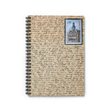 French Hotel Stamp Spiral Notebook