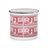 Fire Fighter 1948 Stamp Enamel Mug