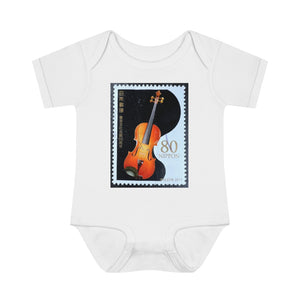 Violin Stamp Baby Onesie