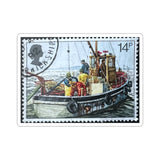 Fishing Boat Stamp Sticker