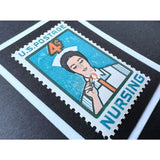 Nurse 1961 Framed Postage Stamp Art #1190