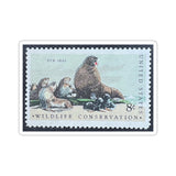 Fur Seal Stamp Sticker