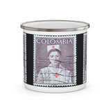 RN Nurse Columbia Vintage Postage Stamp Enamel Camping Mug