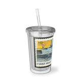 Man on the Moon Stamp Acrylic Cup