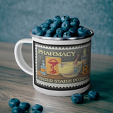 Pharmacy Stamp Enamel Mug