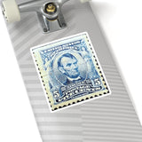Lincoln Blue Stamp Sticker