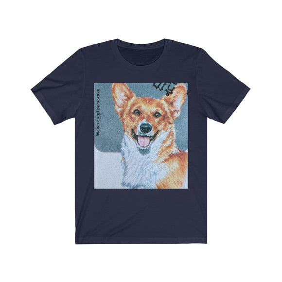Welsh Corgi Dog Stamp T-shirt