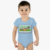 Haida Canoe Stamp Baby Onesie