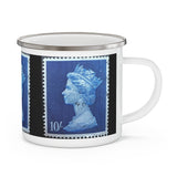 Queen Stamp Enamel Mug