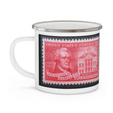 Alexander Hamilton Stamp Enamel Mug