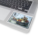 Fishing Boat Stamp Sticker