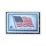 American Flag Stamp Sticker