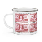 Fire Fighter 1948 Stamp Enamel Mug