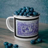 Baseball Stamp Enamel Mug