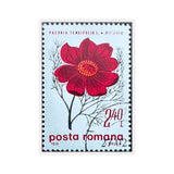 Red Flower Stamp Sticker