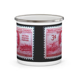 Volunteer Fire Fighter Stamp Enamel Mug
