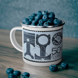Piston Car Parts Stamp Enamel Mug
