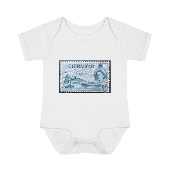 Gibraltar Stamp Baby Onesie