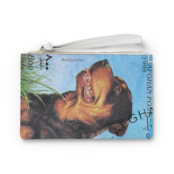 Rottweiler Dog Clutch Bag