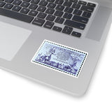 Newspaper Boy Stamp Sticker