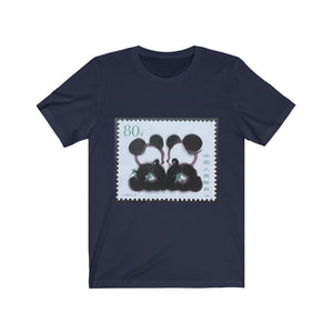 Panda Bear Asia Stamp T-shirt