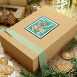Frog Vintage Stamp Sticker